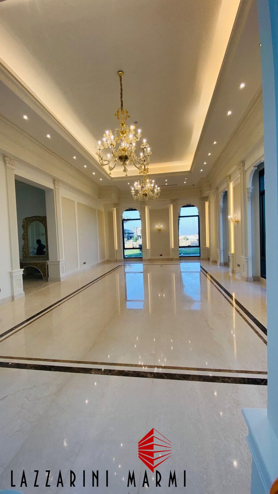 Botticino Fiorito Light Marble Flooring lazzarini marmi