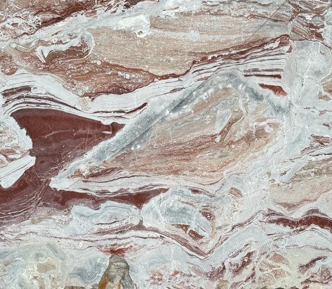 lazzarini marmi red orobico marble rough